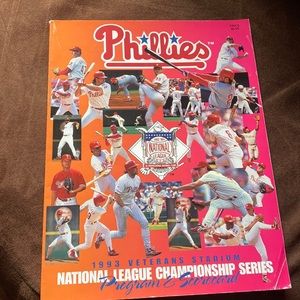1993 NLCS Program and Scorecard